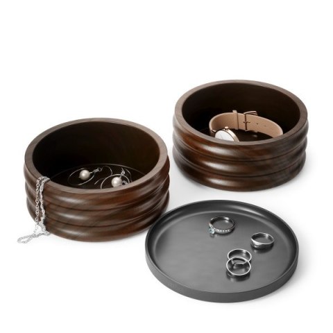 UMBRA organizer na biżuterię TESORA czarny / brązowy UMBRA organizer na biżuterię TESORA czarny / brązowy