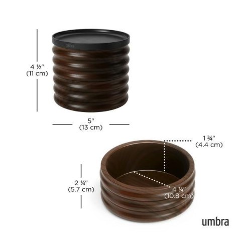 UMBRA organizer na biżuterię TESORA czarny / brązowy UMBRA organizer na biżuterię TESORA czarny / brązowy