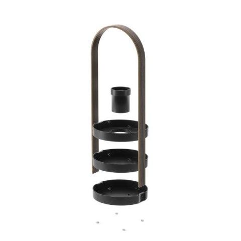 UMBRA organizer na kosmetyki BELLWOOD czarny / brązowy UMBRA organizer na kosmetyki BELLWOOD czarny / brązowy