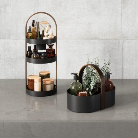 UMBRA organizer na kosmetyki BELLWOOD czarny / brązowy UMBRA organizer na kosmetyki BELLWOOD czarny / brązowy