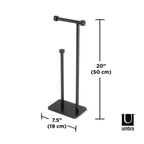 UMBRA stojak na papier toaletowy CAPPA czarny UMBRA stojak na papier toaletowy CAPPA czarny