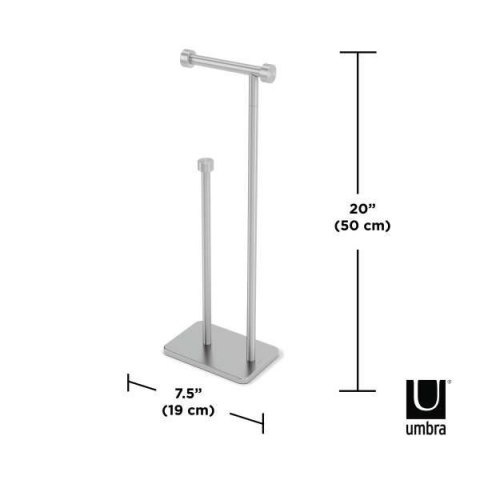 UMBRA stojak na papier toaletowy CAPPA srebrny UMBRA stojak na papier toaletowy CAPPA srebrny