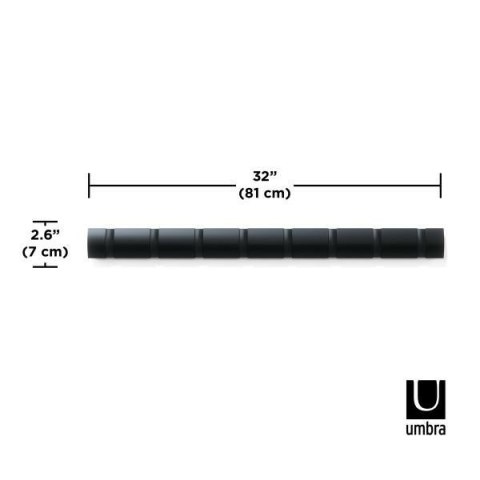 UMBRA wieszak na ubrania FLIP 8 czarny UMBRA wieszak na ubrania FLIP 8 czarny