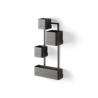 UMBRA zestaw doniczek CUBIKO czarny
