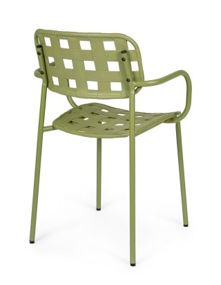 BIZZOTTO krzesło ogrodowe CLOVER ARM zielone