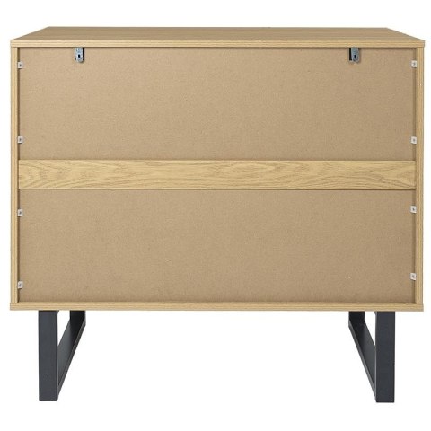 Komoda Calypso z 3 szufladami dąb/czarna Komoda Calypso z 3 szufladami dąb/czarna