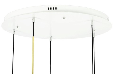 MOOSEE Lampa wisząca CAPRI DISC 5 złota - 300 LED, aluminium, szkło MOOSEE Lampa wisząca CAPRI DISC 5 złota - 300 LED, aluminium, szkło