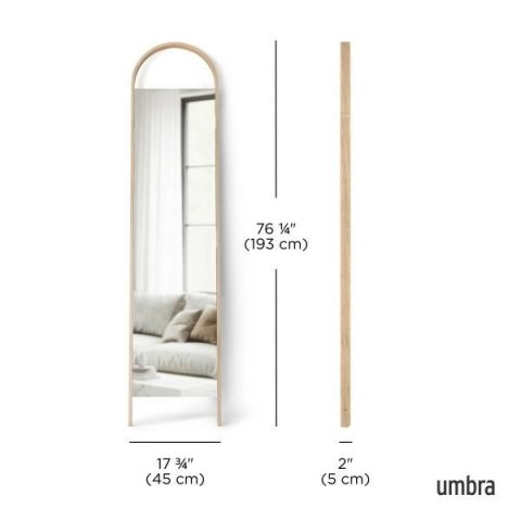 UMBRA lustro stojące BELLWOOD brązowe UMBRA lustro stojące BELLWOOD brązowe