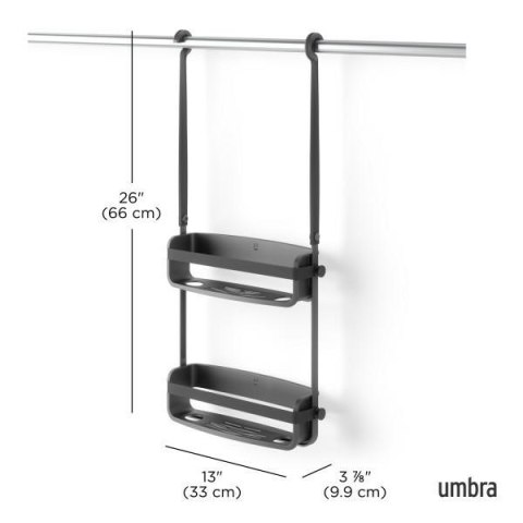 UMBRA organizer łazienkowy FLEX czarny UMBRA organizer łazienkowy FLEX czarny