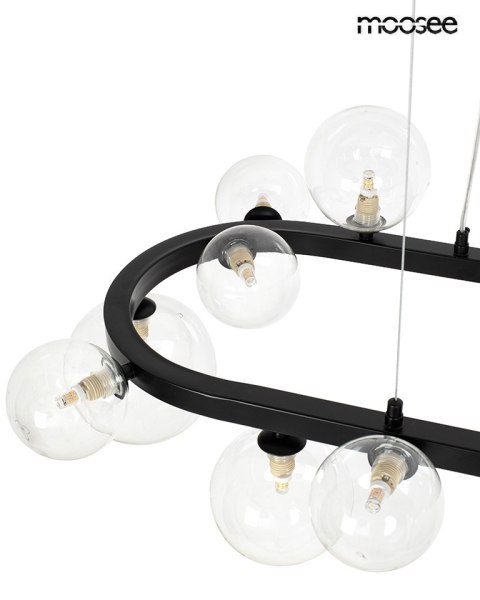 MOOSEE lampa wisząca ALURE OVAL 120 czarna MOOSEE lampa wisząca ALURE OVAL 120 czarna