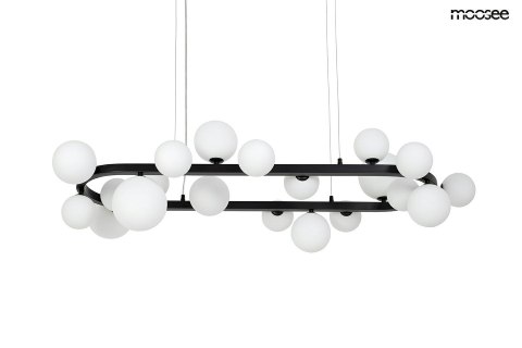 MOOSEE lampa wisząca ALURE OVAL 120 czarna/mleczna MOOSEE lampa wisząca ALURE OVAL 120 czarna/mleczna