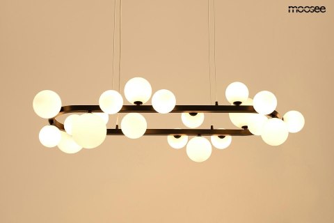 MOOSEE lampa wisząca ALURE OVAL 120 czarna/mleczna MOOSEE lampa wisząca ALURE OVAL 120 czarna/mleczna