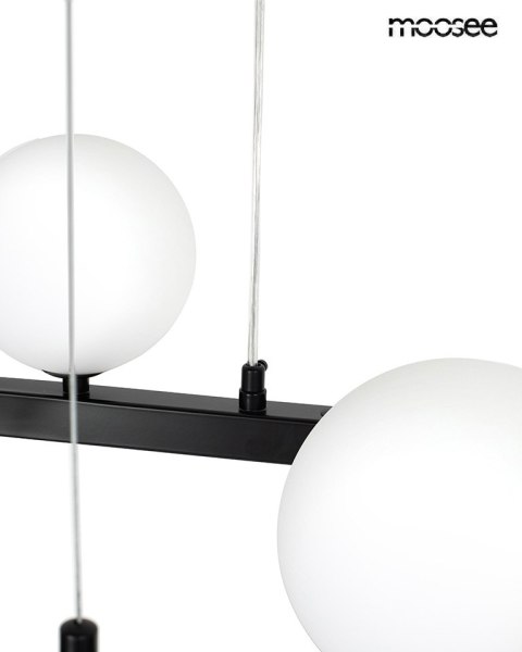 MOOSEE lampa wisząca ALURE OVAL 120 czarna/mleczna MOOSEE lampa wisząca ALURE OVAL 120 czarna/mleczna
