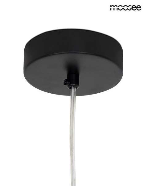 MOOSEE lampa wisząca ALURE OVAL 120 czarna/mleczna MOOSEE lampa wisząca ALURE OVAL 120 czarna/mleczna