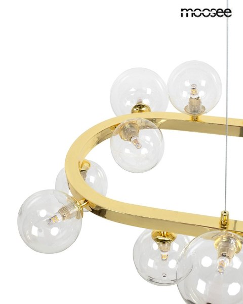 MOOSEE lampa wisząca ALURE OVAL 120 złota MOOSEE lampa wisząca ALURE OVAL 120 złota