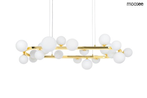 MOOSEE lampa wisząca ALURE OVAL 120 złota/mleczna MOOSEE lampa wisząca ALURE OVAL 120 złota/mleczna