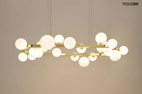 MOOSEE lampa wisząca ALURE OVAL 120 złota/mleczna MOOSEE lampa wisząca ALURE OVAL 120 złota/mleczna