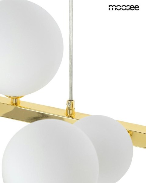 MOOSEE lampa wisząca ALURE OVAL 120 złota/mleczna MOOSEE lampa wisząca ALURE OVAL 120 złota/mleczna