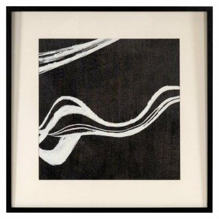 RICHMOND obraz JOZRA 80x80 cm biało-czarny