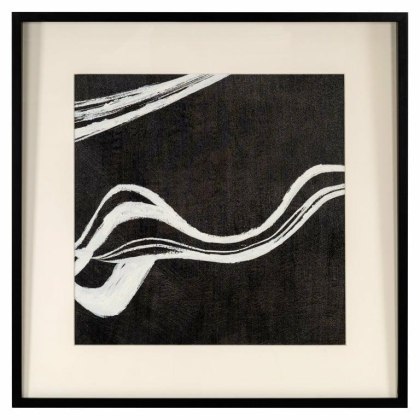 RICHMOND obraz JOZRA 80x80 cm biało-czarny