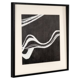 RICHMOND obraz JOZRA 80x80 cm biało-czarny