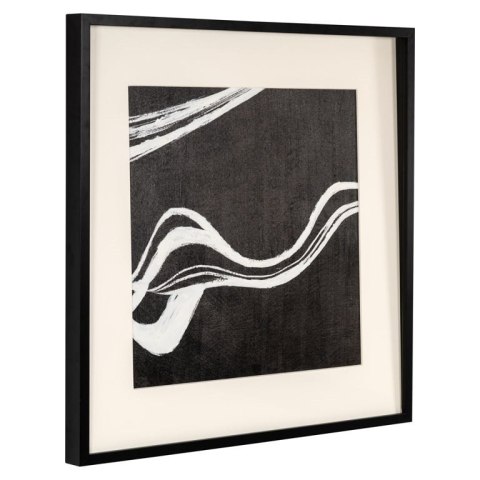 RICHMOND obraz JOZRA 80x80 cm biało-czarny