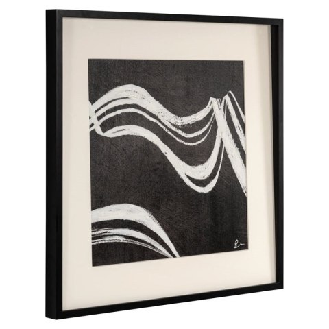 RICHMOND obraz JOZY 80x80 cm biało-czarny