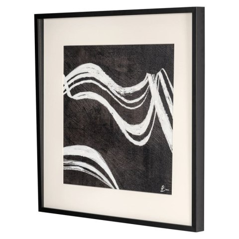 RICHMOND obraz JOZY 80x80 cm biało-czarny