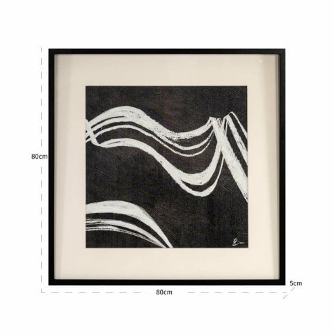 RICHMOND obraz JOZY 80x80 cm biało-czarny