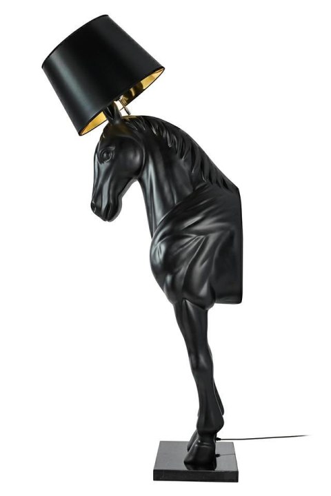 MOOSEE lampa podłogowa KOŃ HORSE STAND M czarna - włókno szklane MOOSEE lampa podłogowa KOŃ HORSE STAND M czarna - włókno szklane