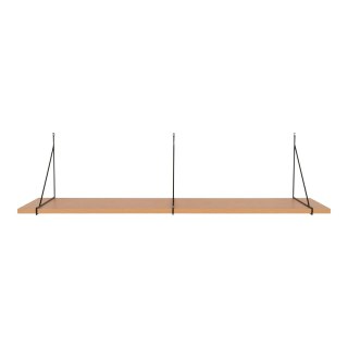 Półka Chiba 120cm naturalna/ czarna