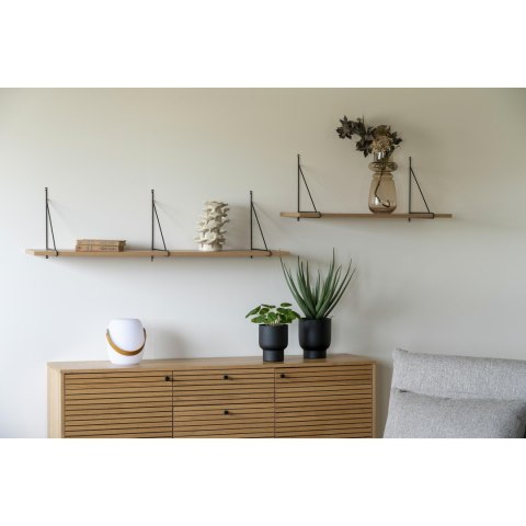 Półka Chiba 120cm naturalna/ czarna