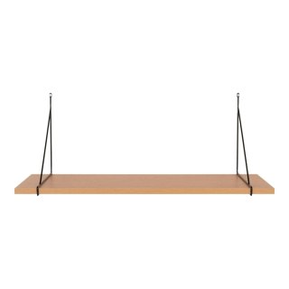 Półka Chiba 80cm naturalna/ czarna