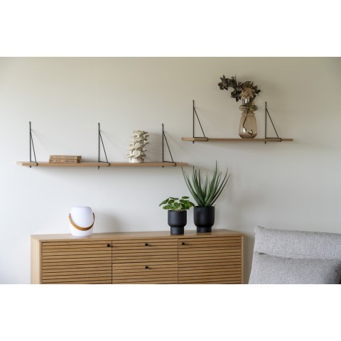 Półka Chiba 80cm naturalna/ czarna