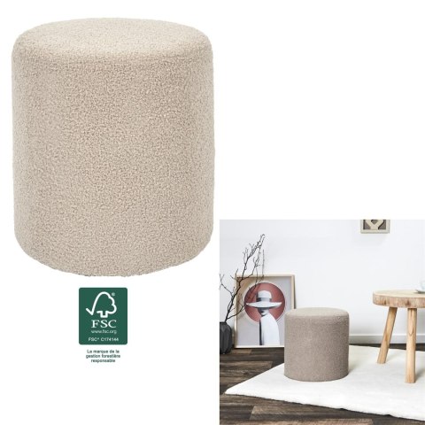Pufa Rhea boucle taupe